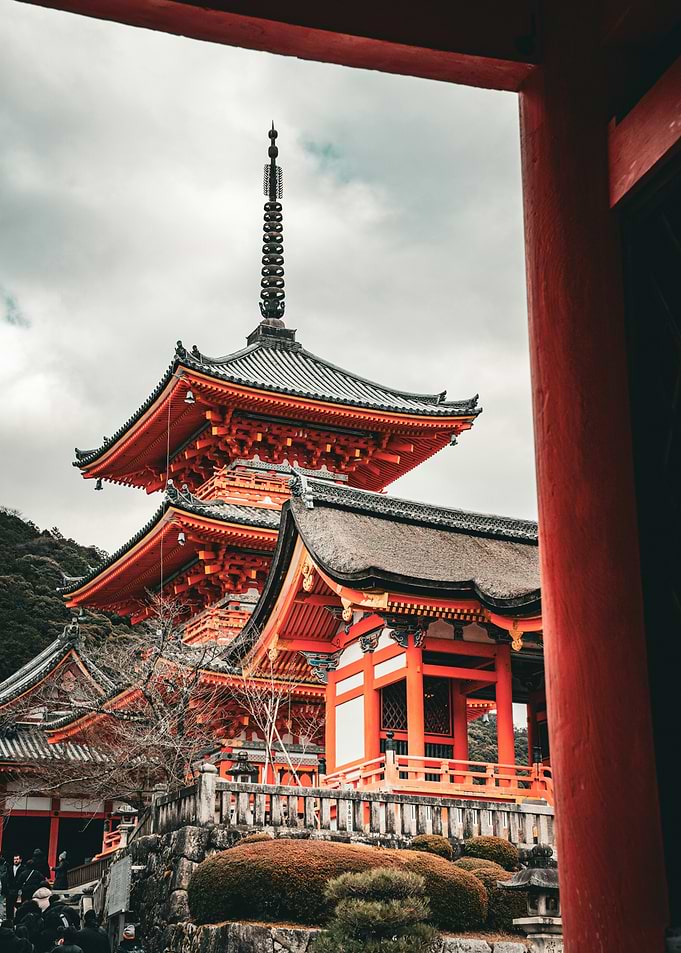 Kiyomizu-dera Temple Pagoda in Kyoto