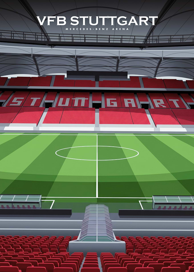 VfB Stuttgart Mercedes-Benz Arena Poster