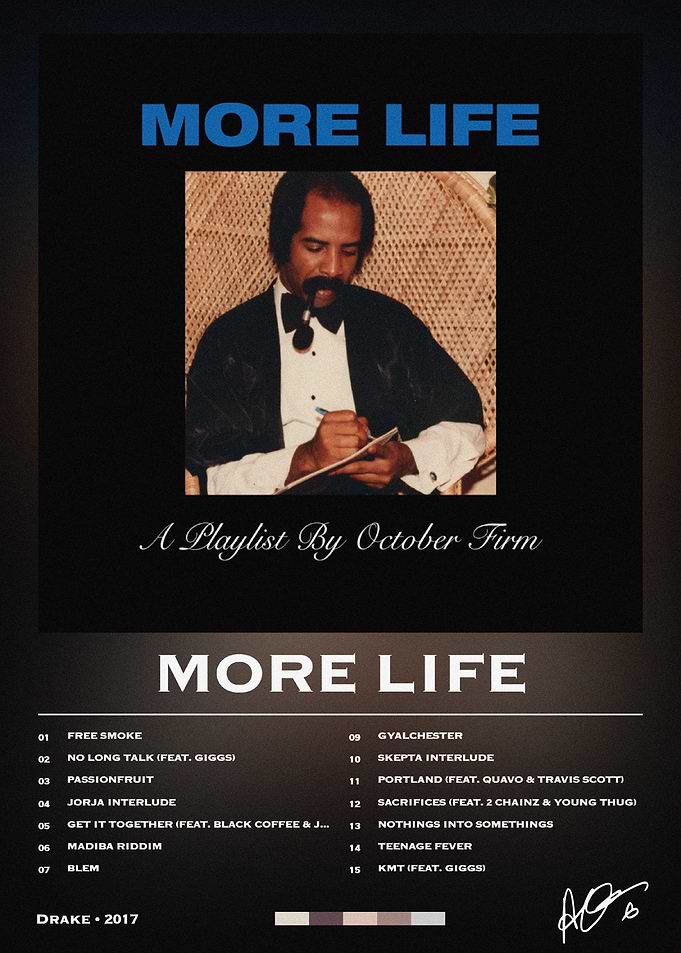 Drake More Life Album Poster