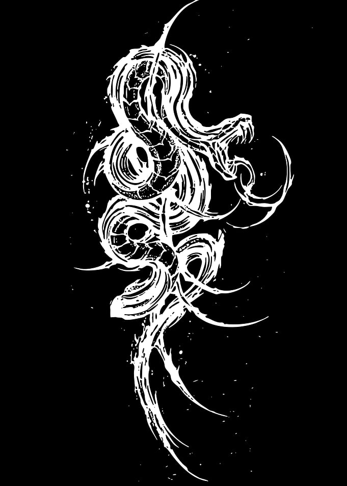Tribal Snake Tattoo Design