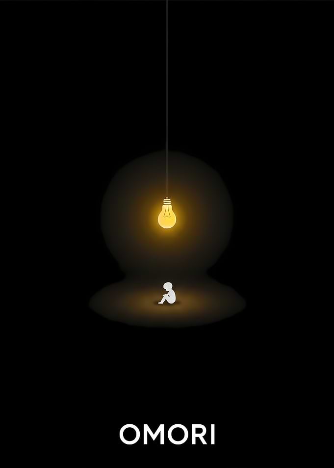 Omori White Space Minimalist Poster