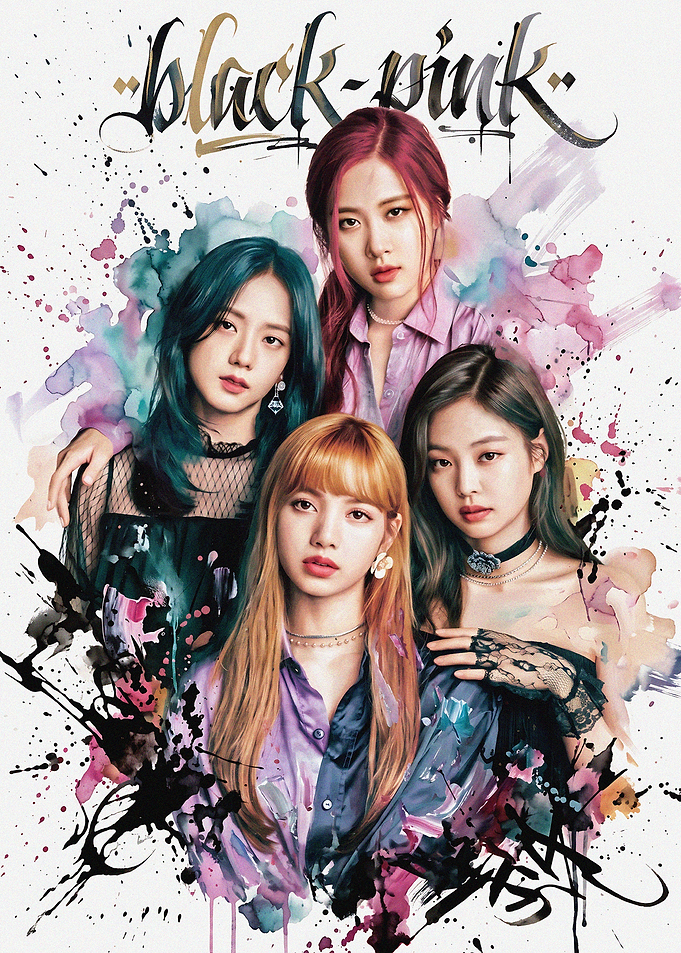 Blackpink K-Pop Group Poster