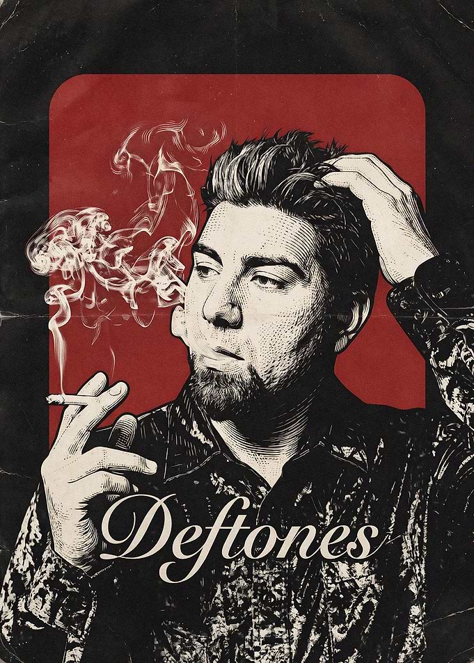 Deftones Chino Moreno Vintage Style Poster