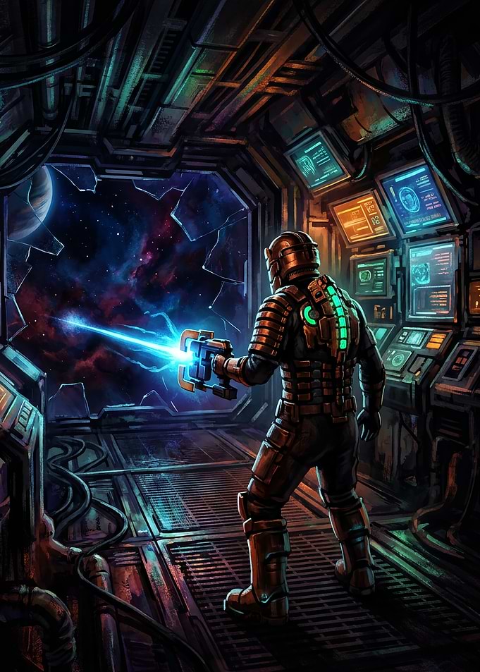 Isaac Clarke in Dead Space