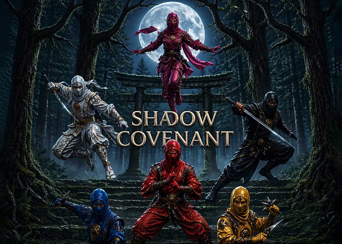 Shadow Covenant Ninja Team Poster