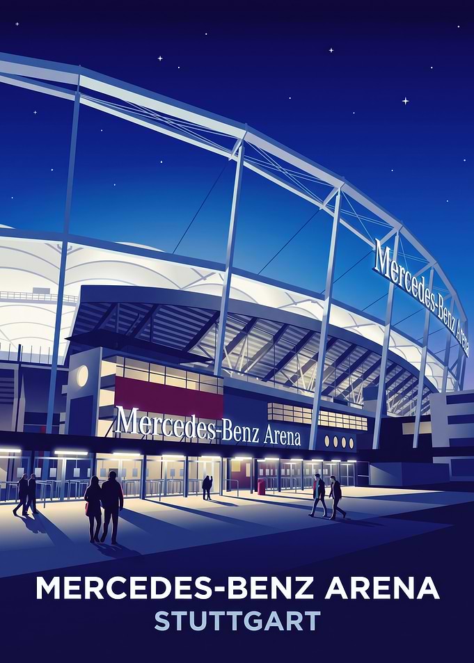Mercedes-Benz Arena Stuttgart Poster