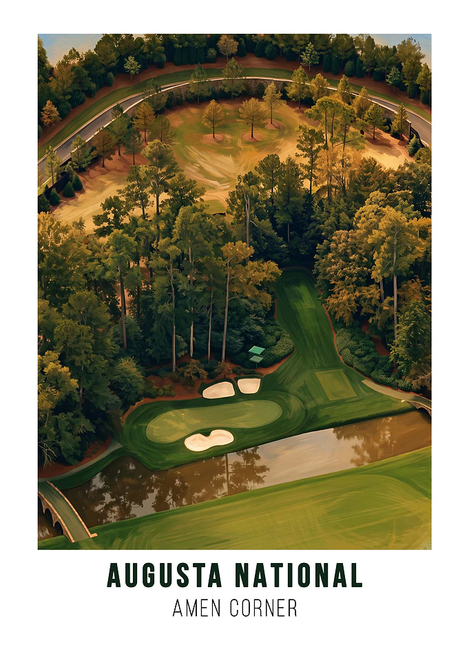 Augusta National Amen Corner Poster