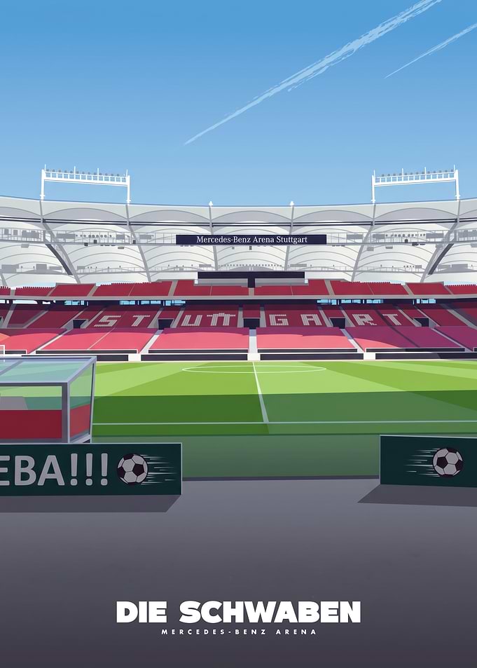 Mercedes-Benz Arena Stuttgart Soccer Poster