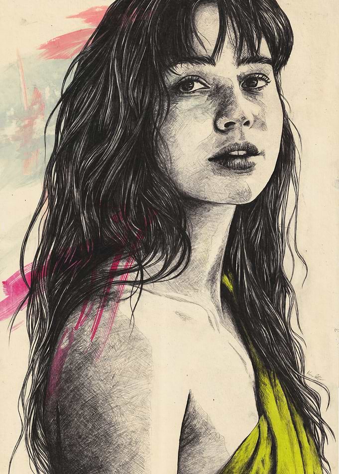 Portrait of a Young Melancholic Woman