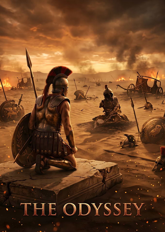The Odyssey Ancient Warrior Battle Scene