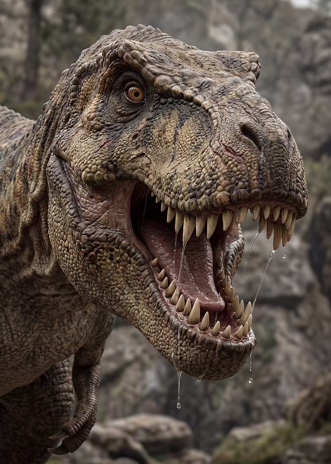 Fierce Tyrannosaurus Rex Close-up
