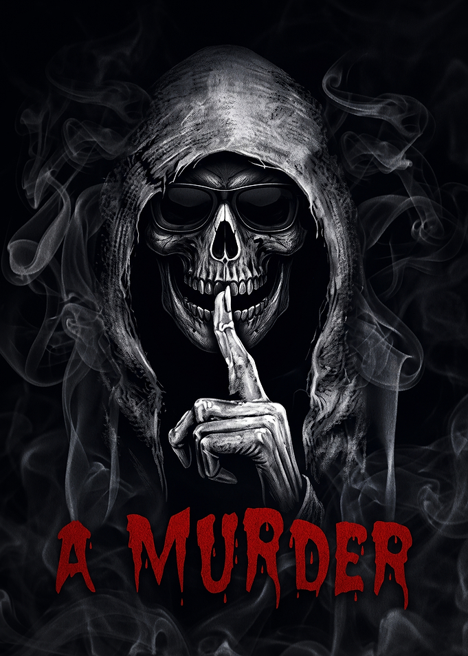 Skull in Hood Shushing