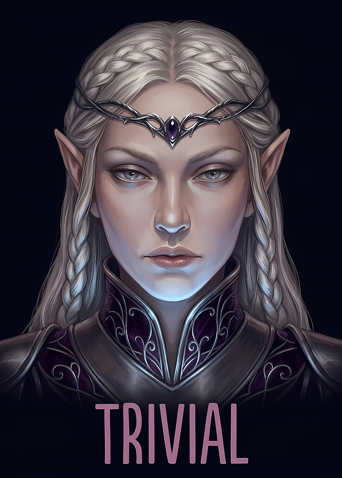 Elegant Elf Queen Portrait