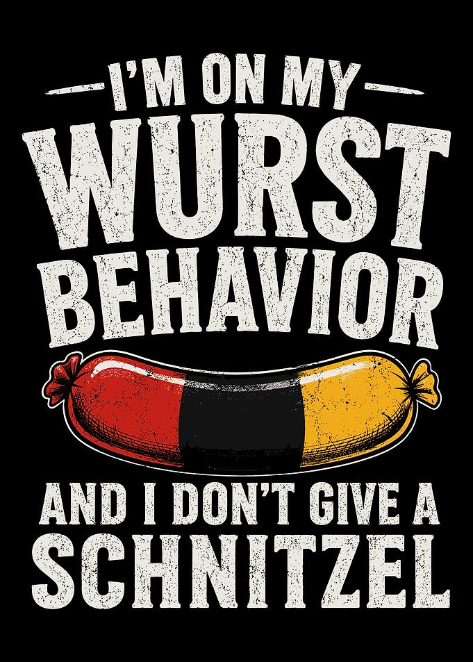 Funny German Sausage Pun Graphic