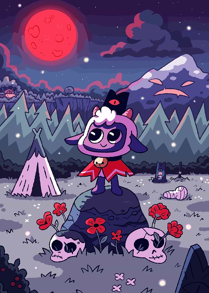 Cult of the Lamb Character Illustration