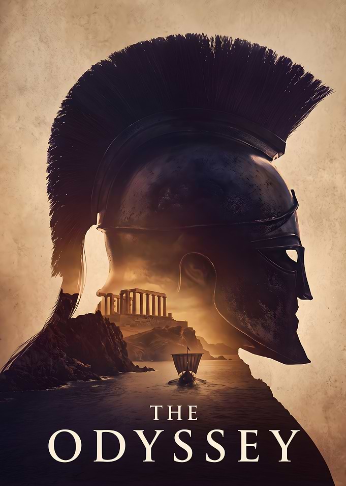 The Odyssey Movie Ancient Greek Helmet Poster