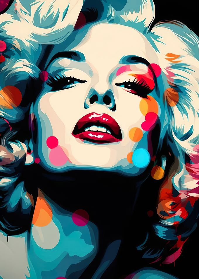Pop Art Marilyn Monroe Portrait