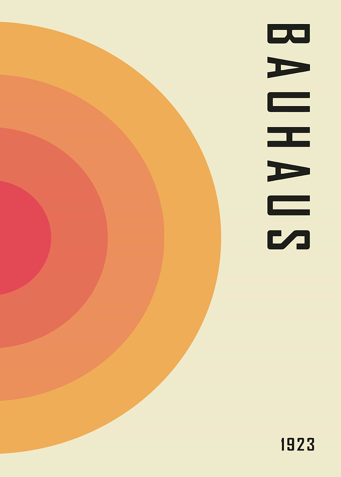 Bauhaus 1923 Minimalist Poster