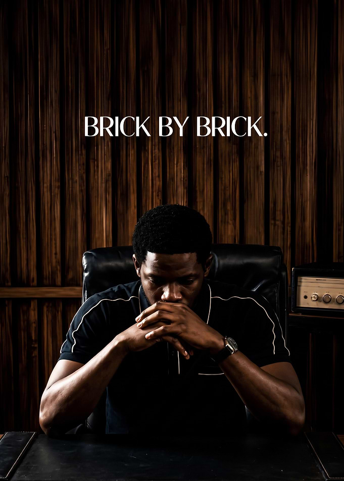 Brick By Brick Motivational Portrait