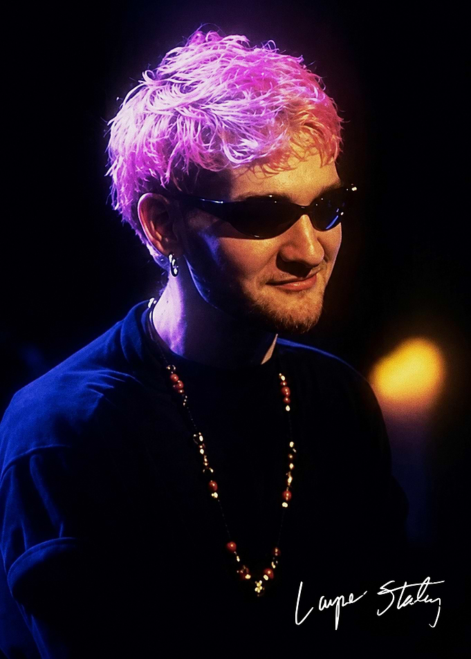 Layne Staley Portrait with Pink Hair