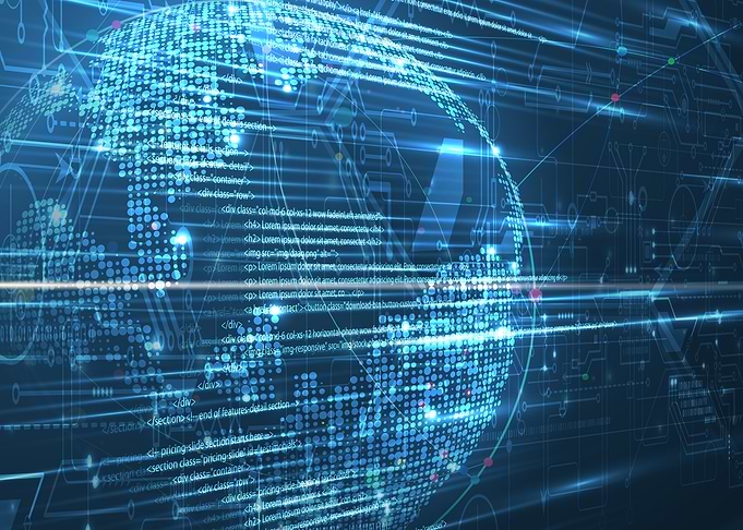 Digital Global Network Data Visualization