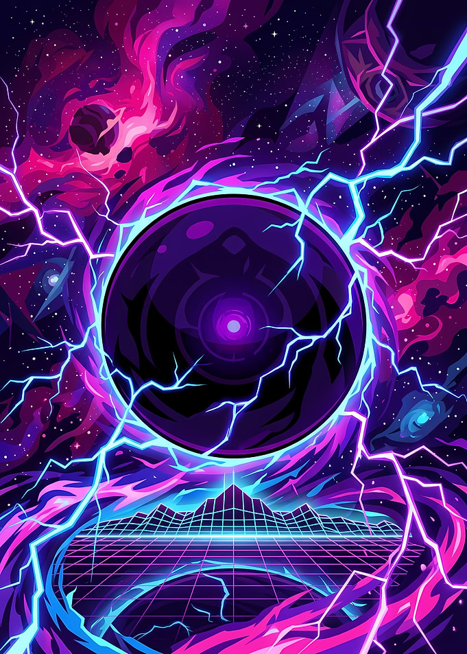 Cosmic Synthwave Portal Energy