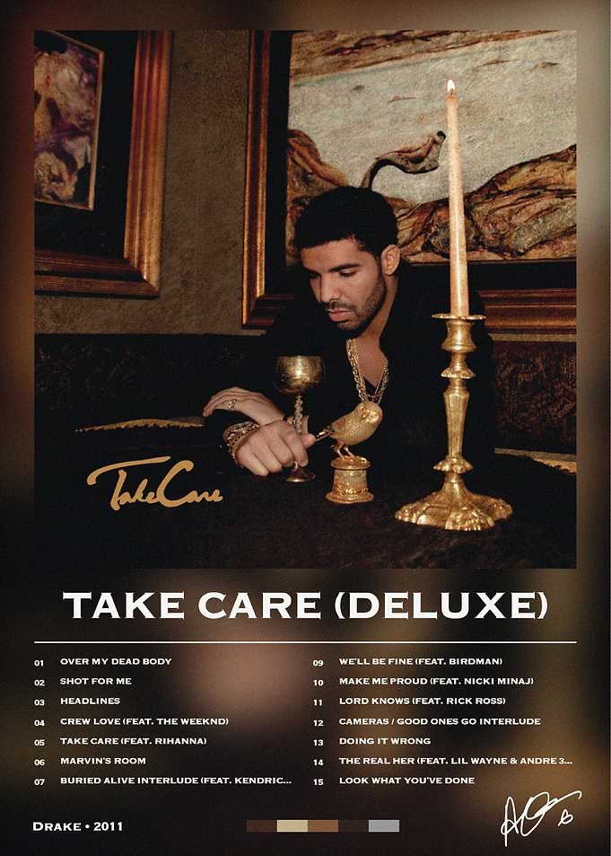 Drake Take Care Album Poster