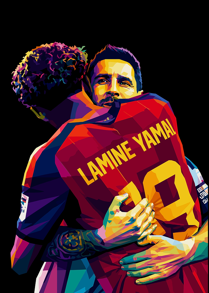 Lamine Yamal Pop Art Portrait