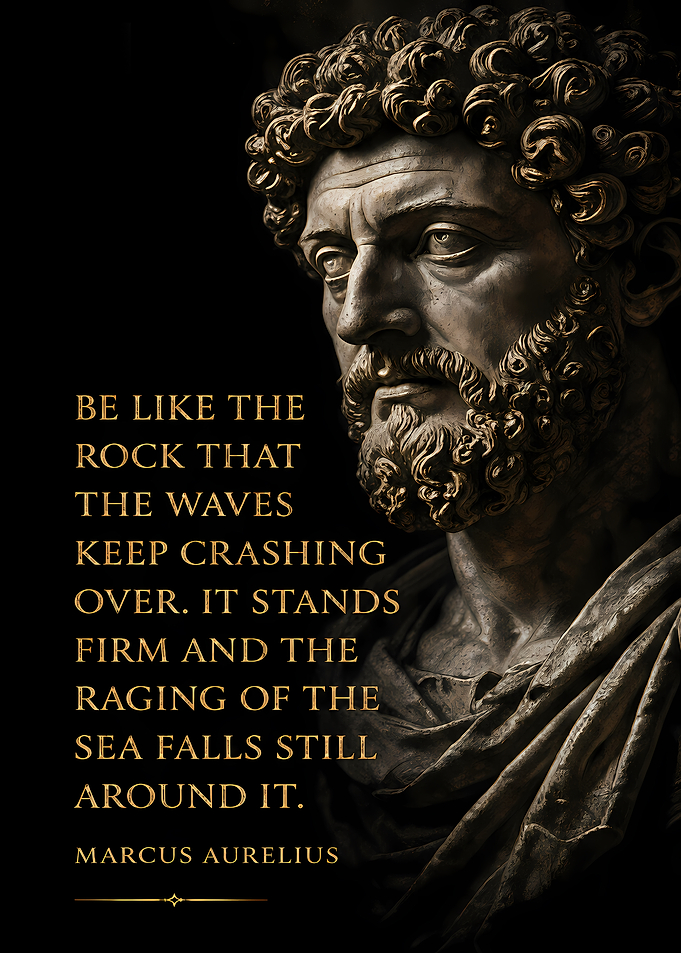 Marcus Aurelius Stoic Quote Poster