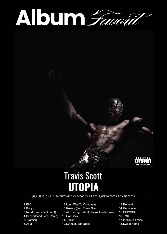Travis Scott Utopia Album Poster
