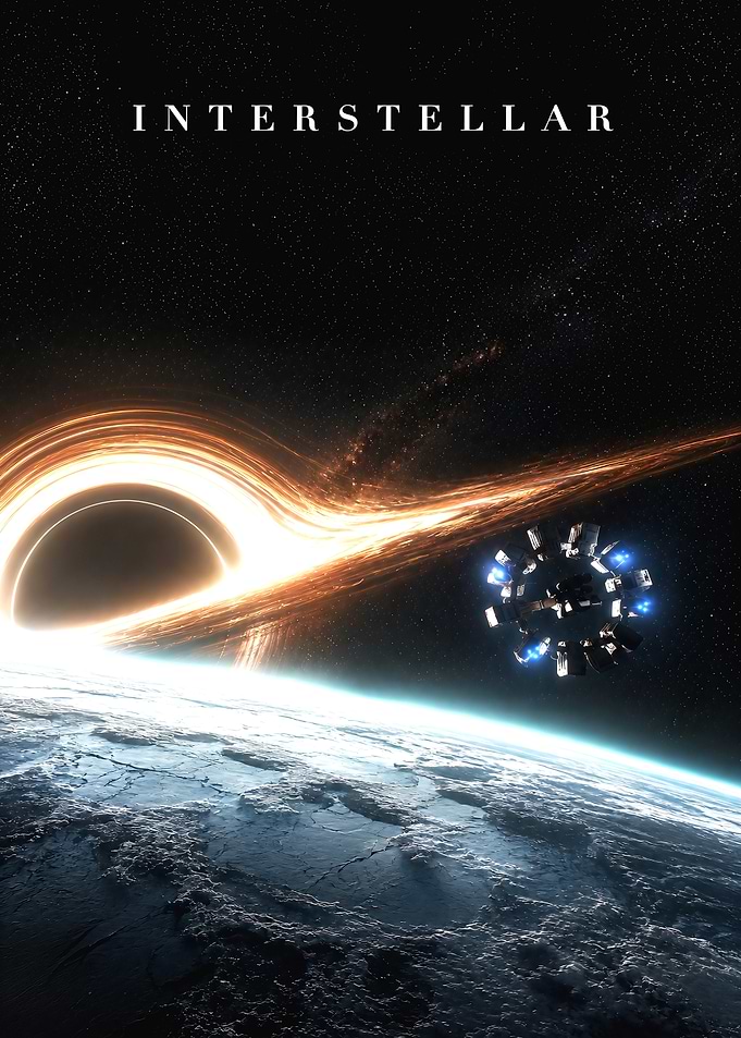 Interstellar Movie Poster with Black Hole