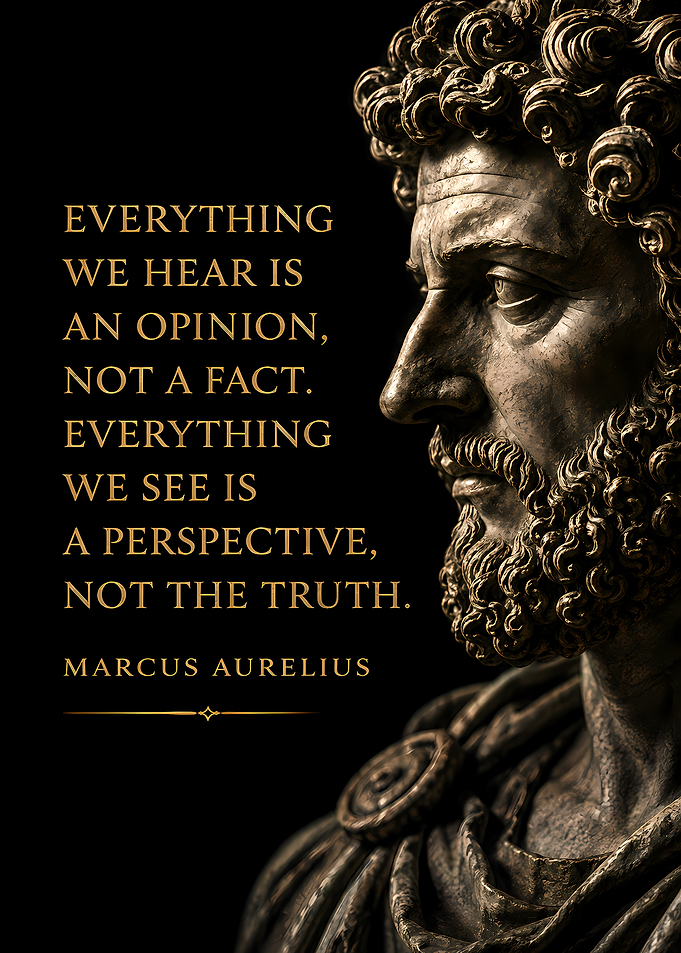 Marcus Aurelius Stoic Quote Poster