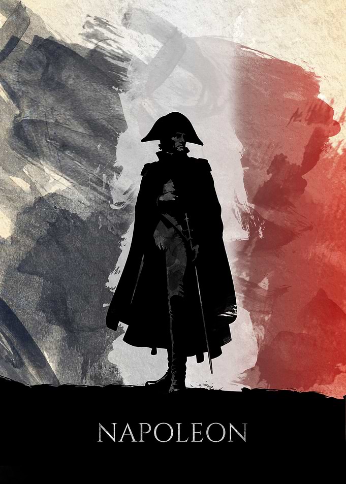 Napoleon Bonaparte Silhouette Poster
