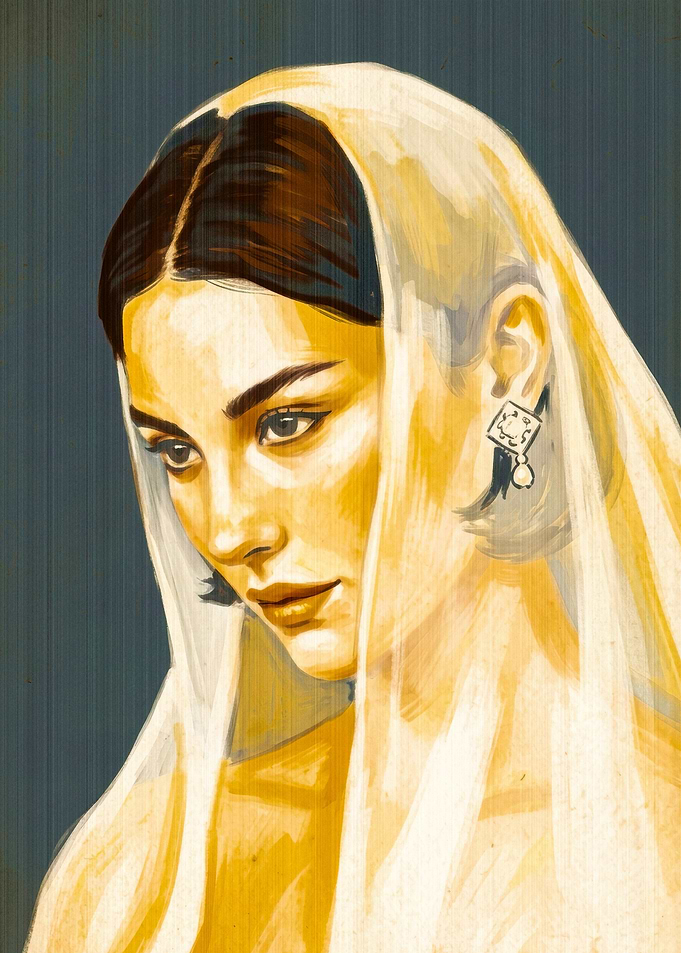 Portrait of a Woman in Veil