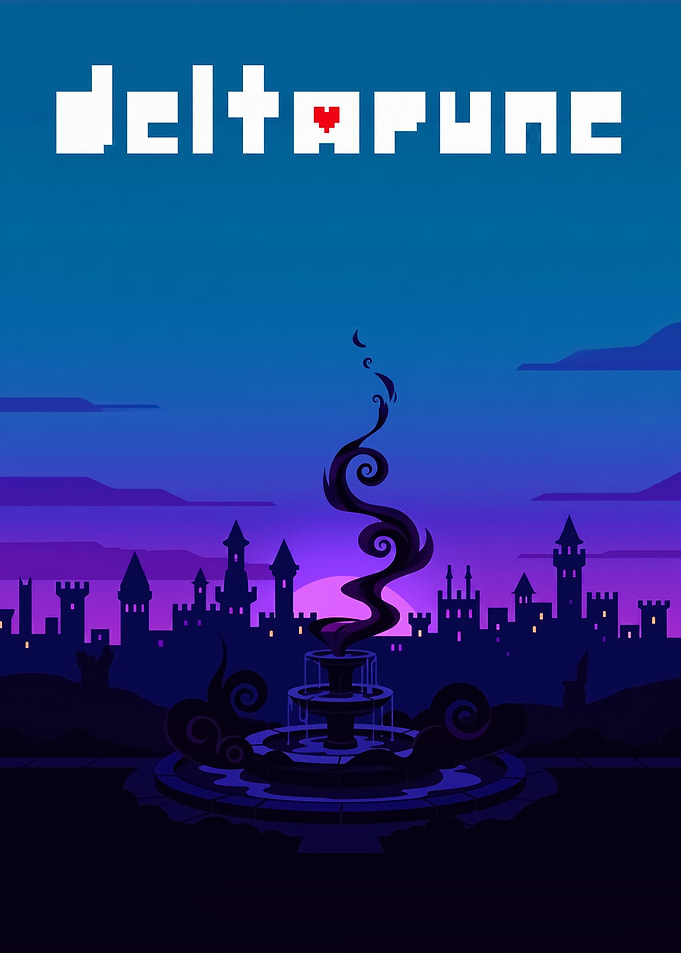 Deltarune Dark Fountain Poster