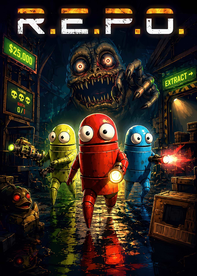 R.E.P.O. Horror Game Poster