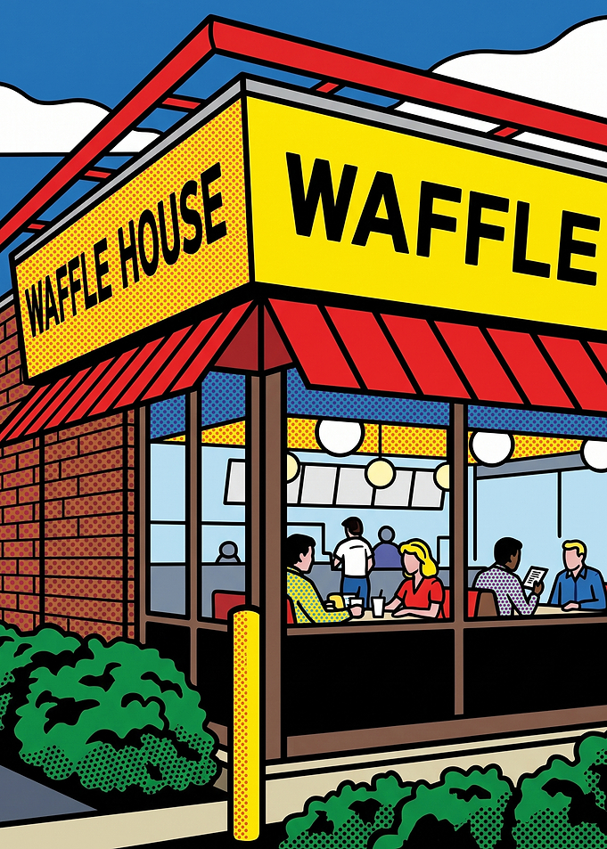 Pop Art Waffle House Diner