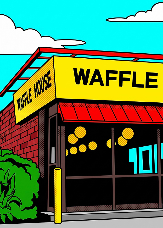 Pop Art Waffle House Restaurant
