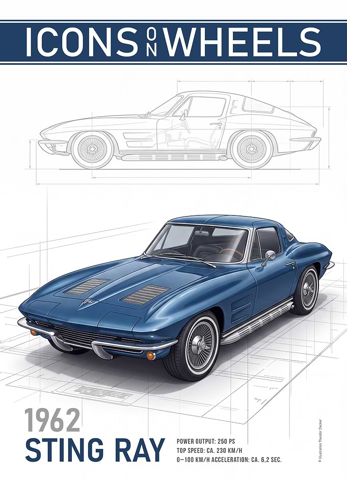 1962 Sting Ray Poster