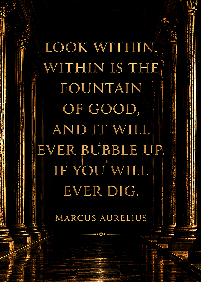 Marcus Aurelius Inspirational Quote Poster
