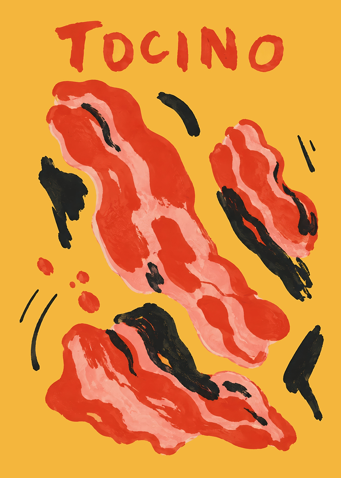 Tocino Food Poster