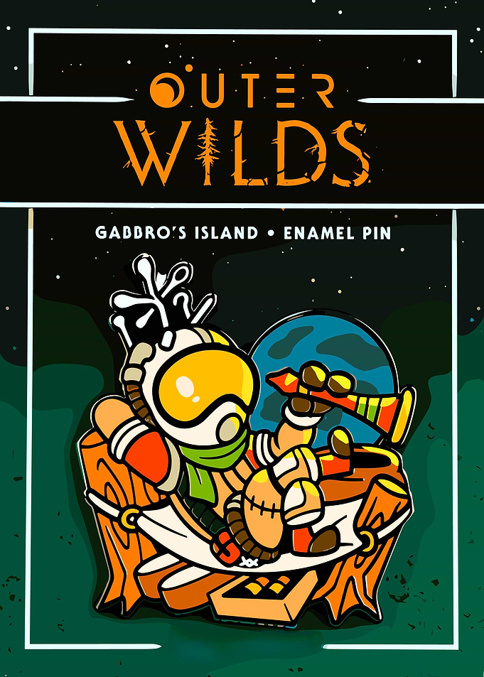 Outer Wilds Gabbro's Island Enamel Pin