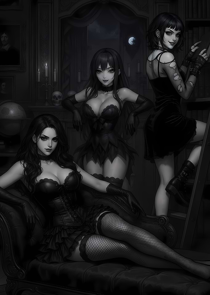Sexy Anime Goth Girls