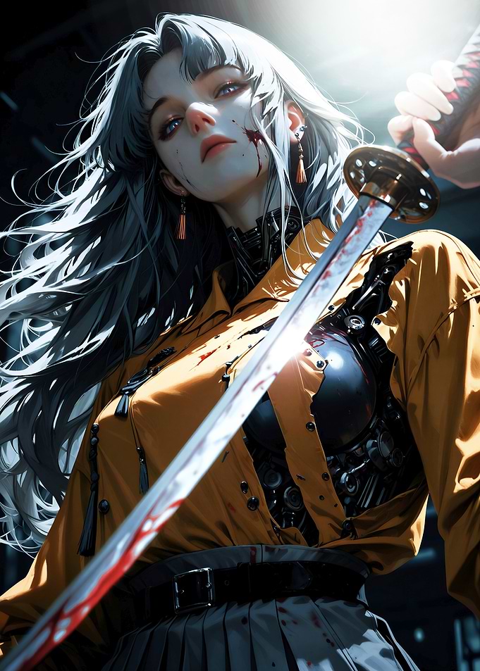 Cyberpunk Samurai Girl