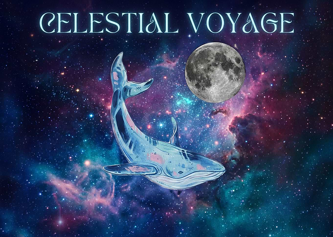 Celestial Voyage Space Whale Art