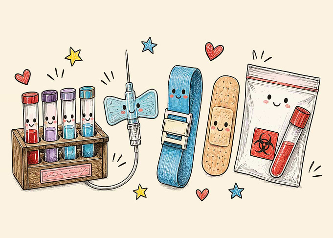 Cute Medical Supplies Illustration