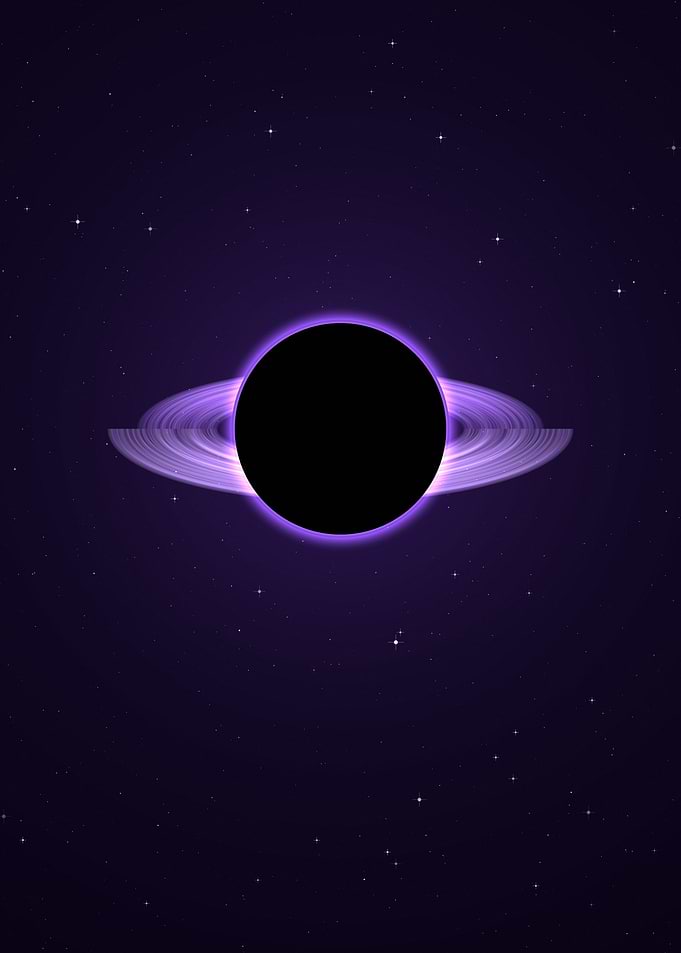 Minimalist Purple Black Hole