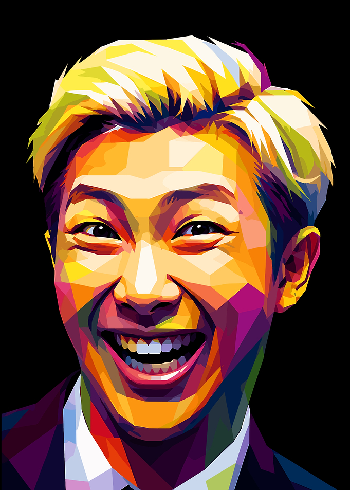 WPAP Pop Art Portrait of RM
