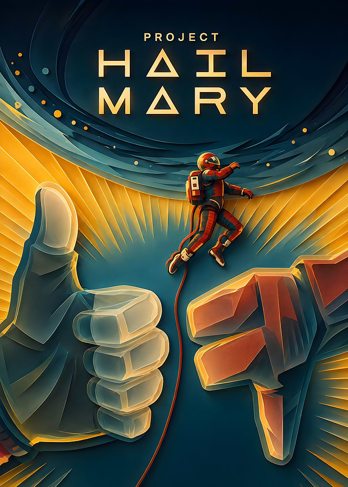 Project Hail Mary Space Poster