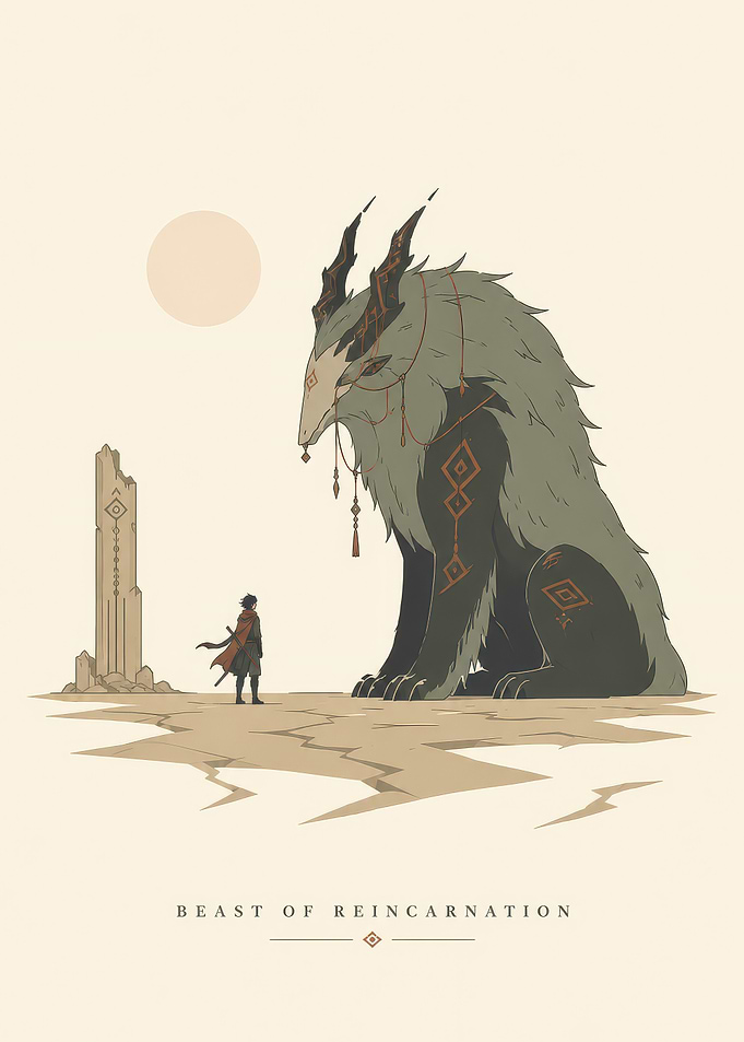 Beast of Reincarnation Fantasy Illustration